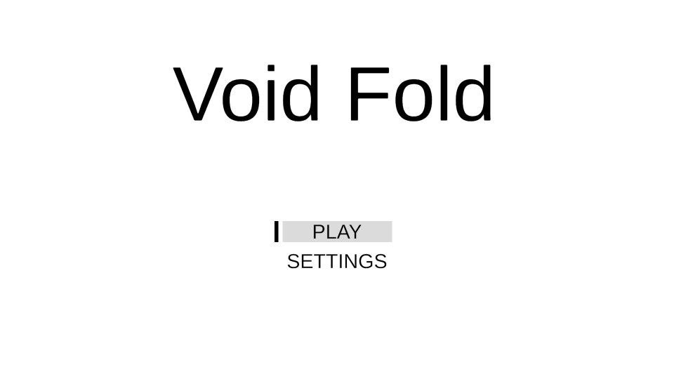 VoidFold main menu