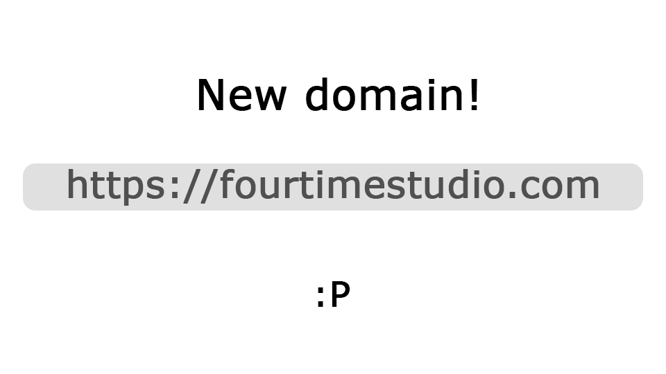 New domain
